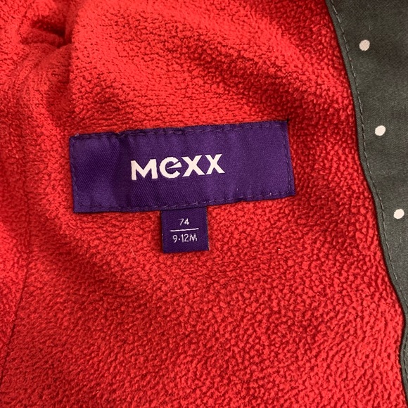 Mexx , girl size 9-12 months, charcoal grey white polka dot spring/fall jacket - Picture 7 of 13